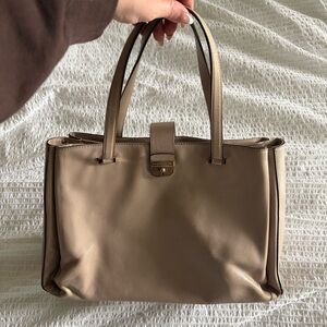 Kate Spade Tan Leather Tote Bag